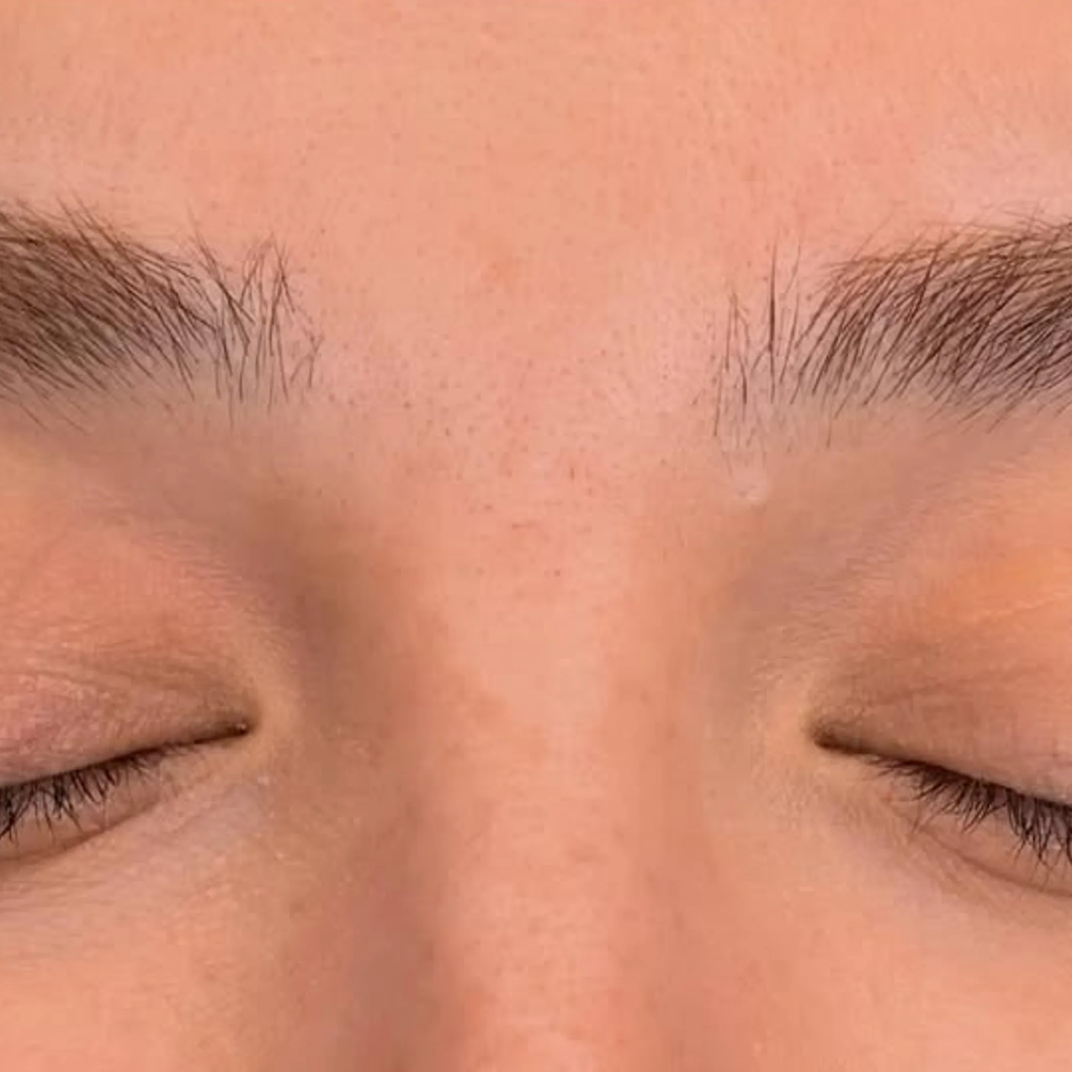 microbladed eyebrows during healing